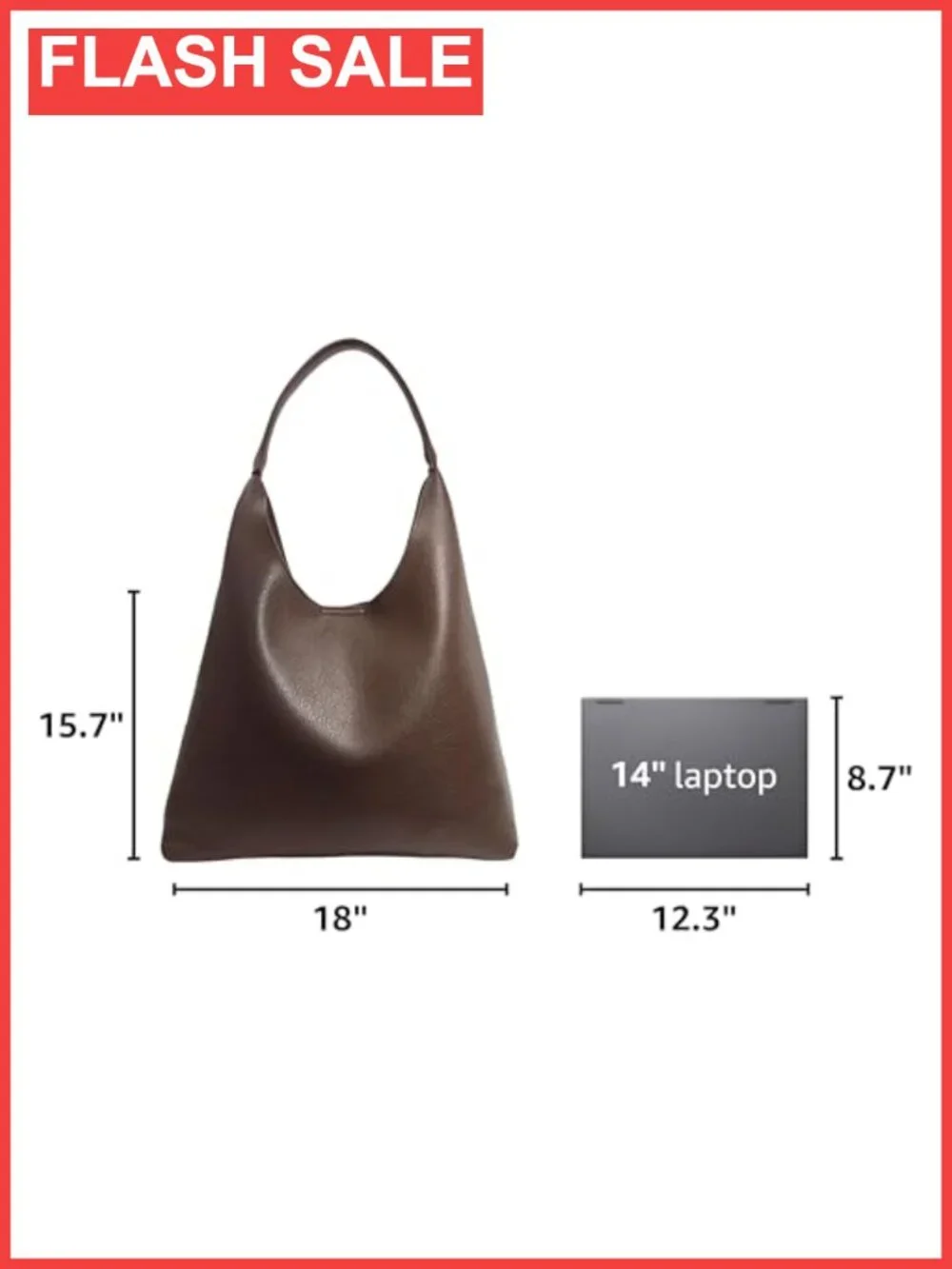 Soft Slouchy Hobo Bag Vegan Leather Shoulder Handbag Tote Purse